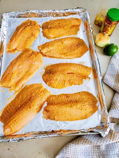 chili lime tilapia with easy 4 ingredient marinade