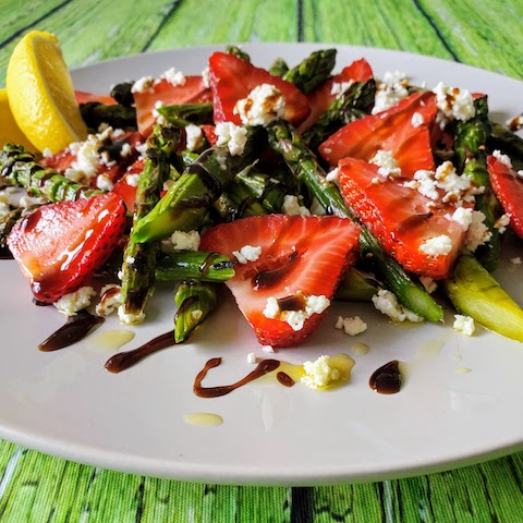 strawberry and asparagus salad